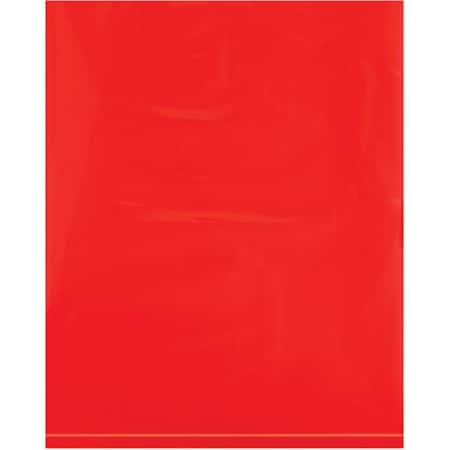 Officespace 8 x 10 in. 2 Mil Red Flat Poly Bags, 1000PK OF2820070